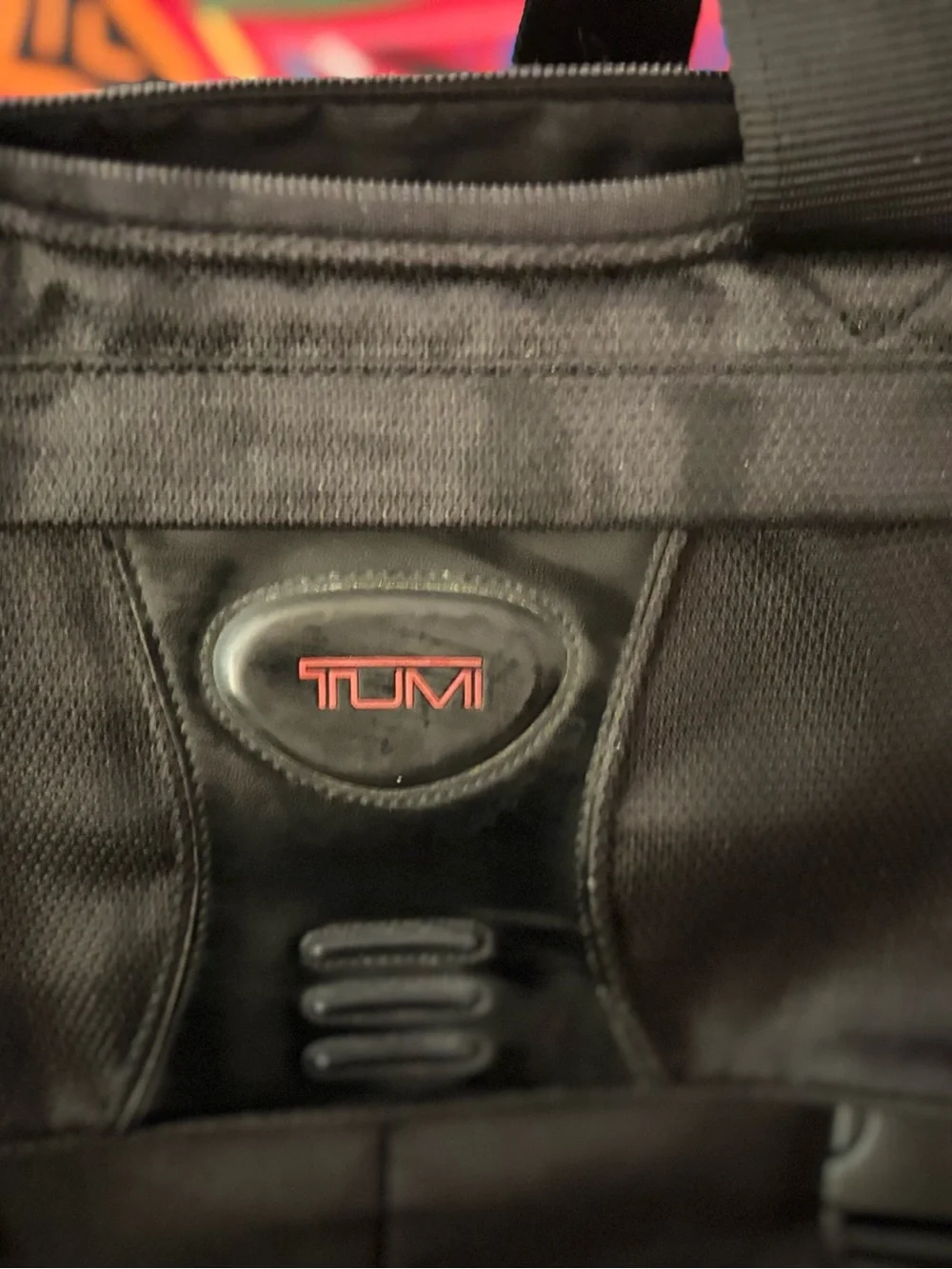 Tumi Black Men's Laptop Briefcase with Front Buckle Detail excellent shape